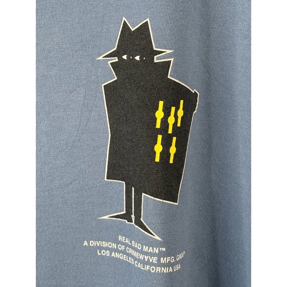 Real Bad Man Men Organic Cotton Short Sleeve Pullover Blue Classic Watch Tee 2XL - Picture 8 of 14